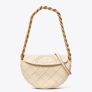 Tory Burch MINI FLEMING SOFT CRESCENT BAG